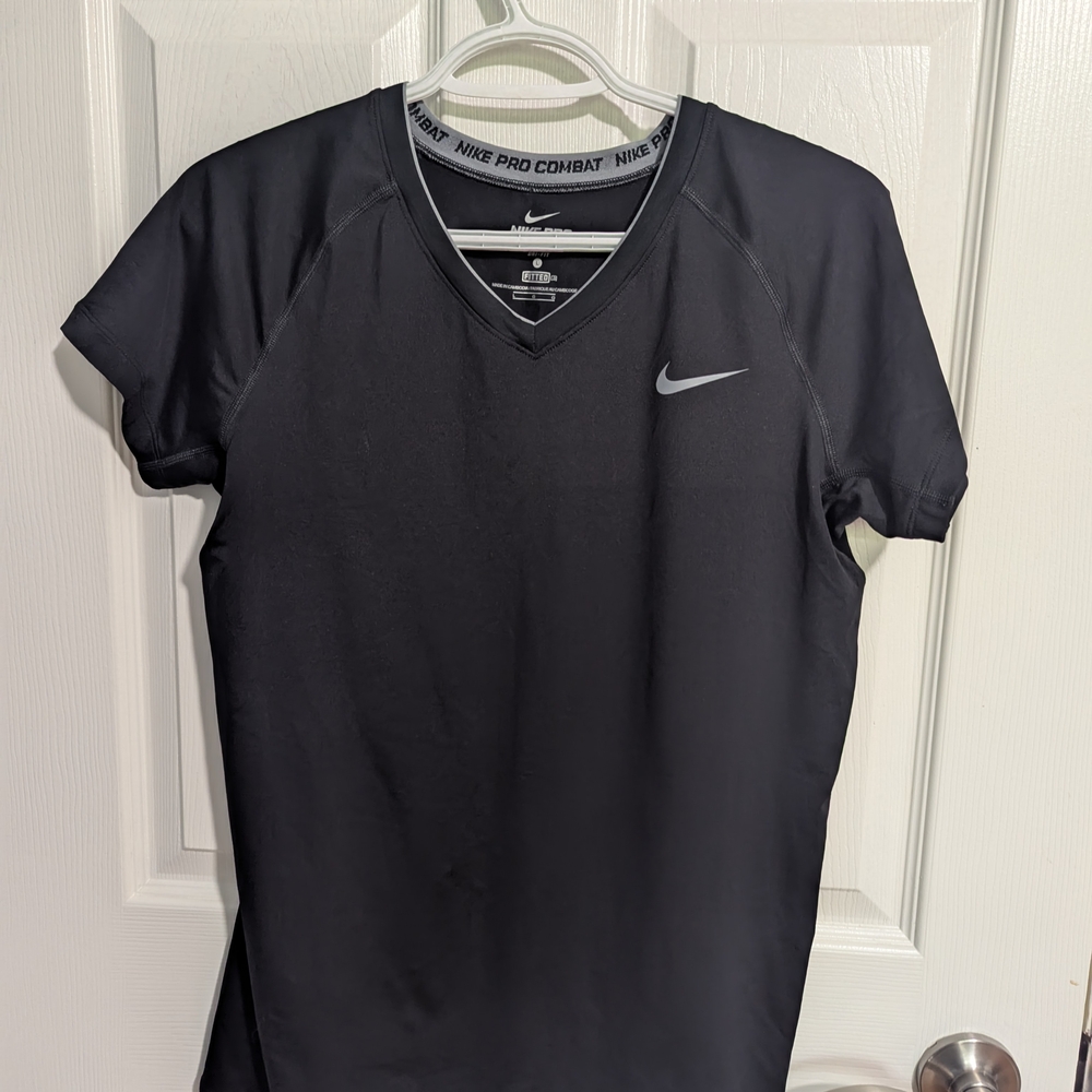 Nike Combat Pro Dri-fit Black Athletic T-Shirt
